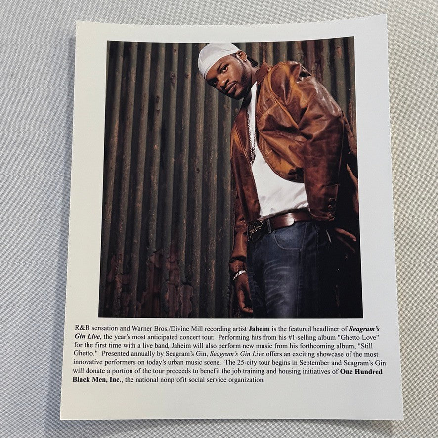 Jaheim Publicity Press Photo Photograph Artist R&B