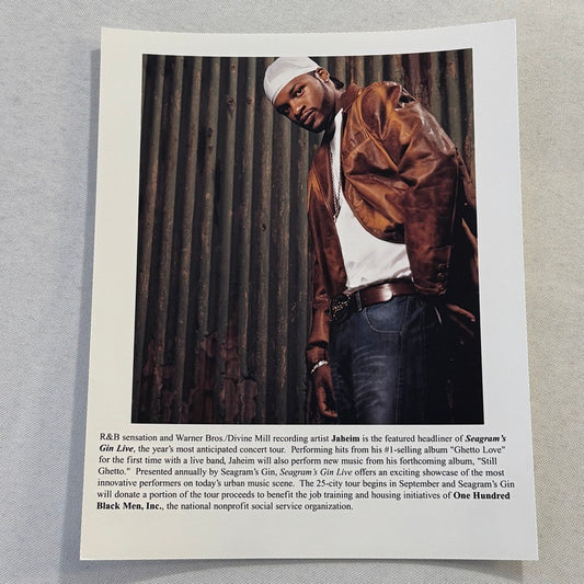 Jaheim Publicity Press Photo Photograph Artist R&B