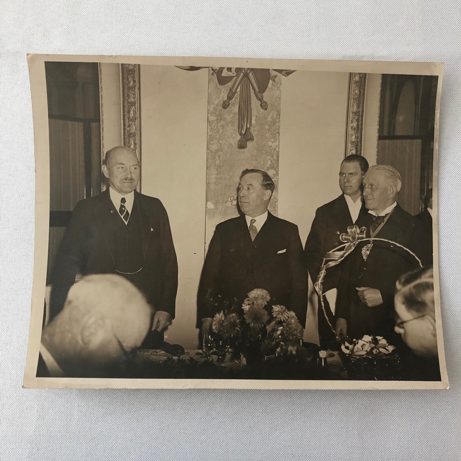 Vintage Press Photo Photograph Prince Arthur of Connaught Luncheon London 1933