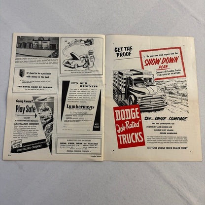 1952 Canadian Motorist Magazine Queen Elizabeth CNE Autoshow Motor Show Sept