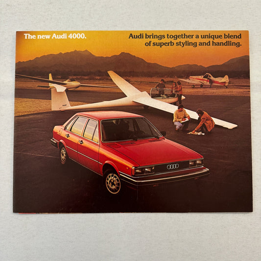 Audi 4000 Car Sales Brochure Catalog Advertising Vintage 1979 1980