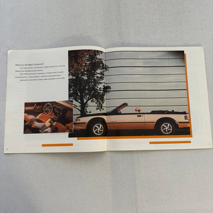 1987 Pontiac Car Sales Brochure Catalog Grand Am Acadian Sunbird Firefly