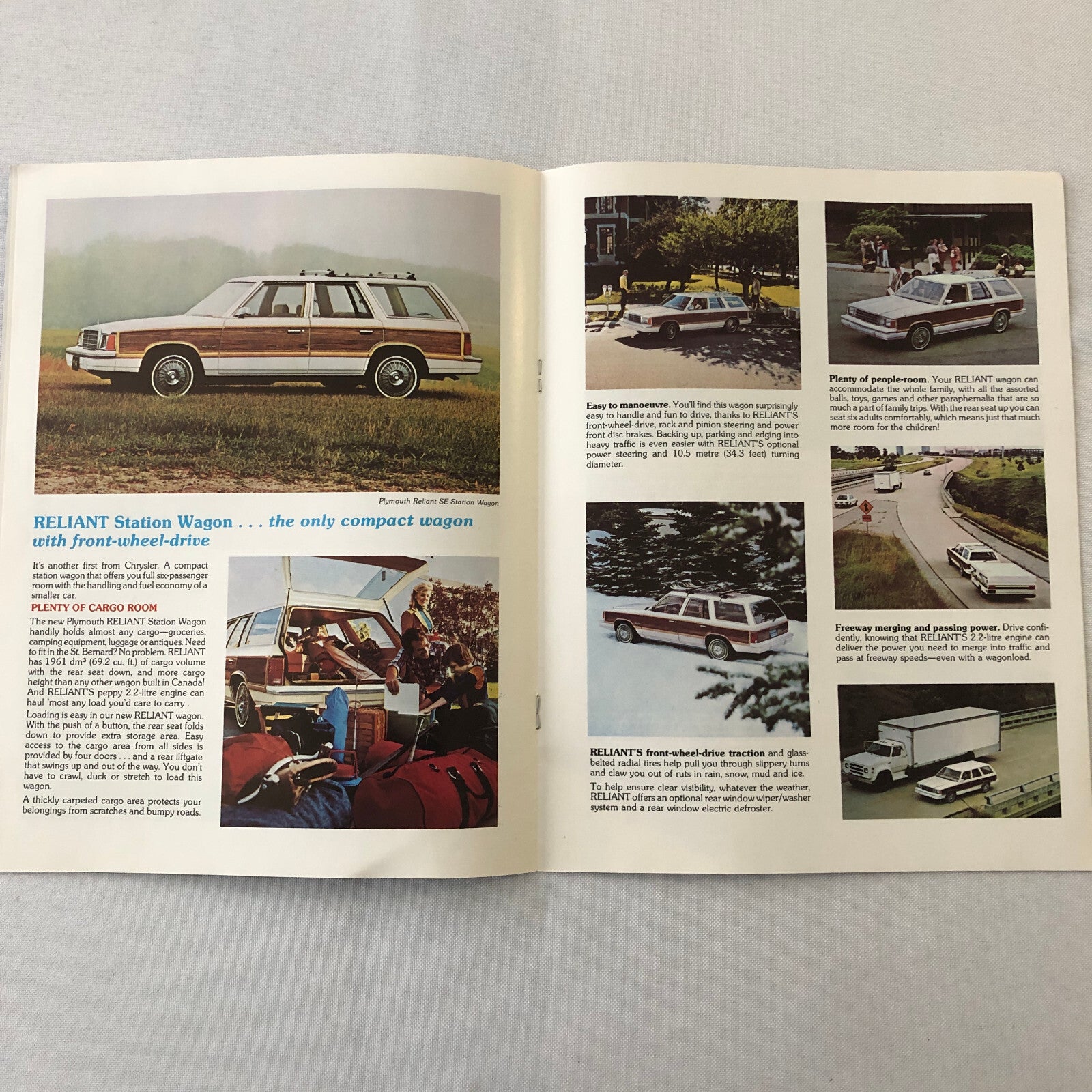 1981 Plymouth Reliant K Car Sales Brochure Catalog Coupe Sedan Station Wagon