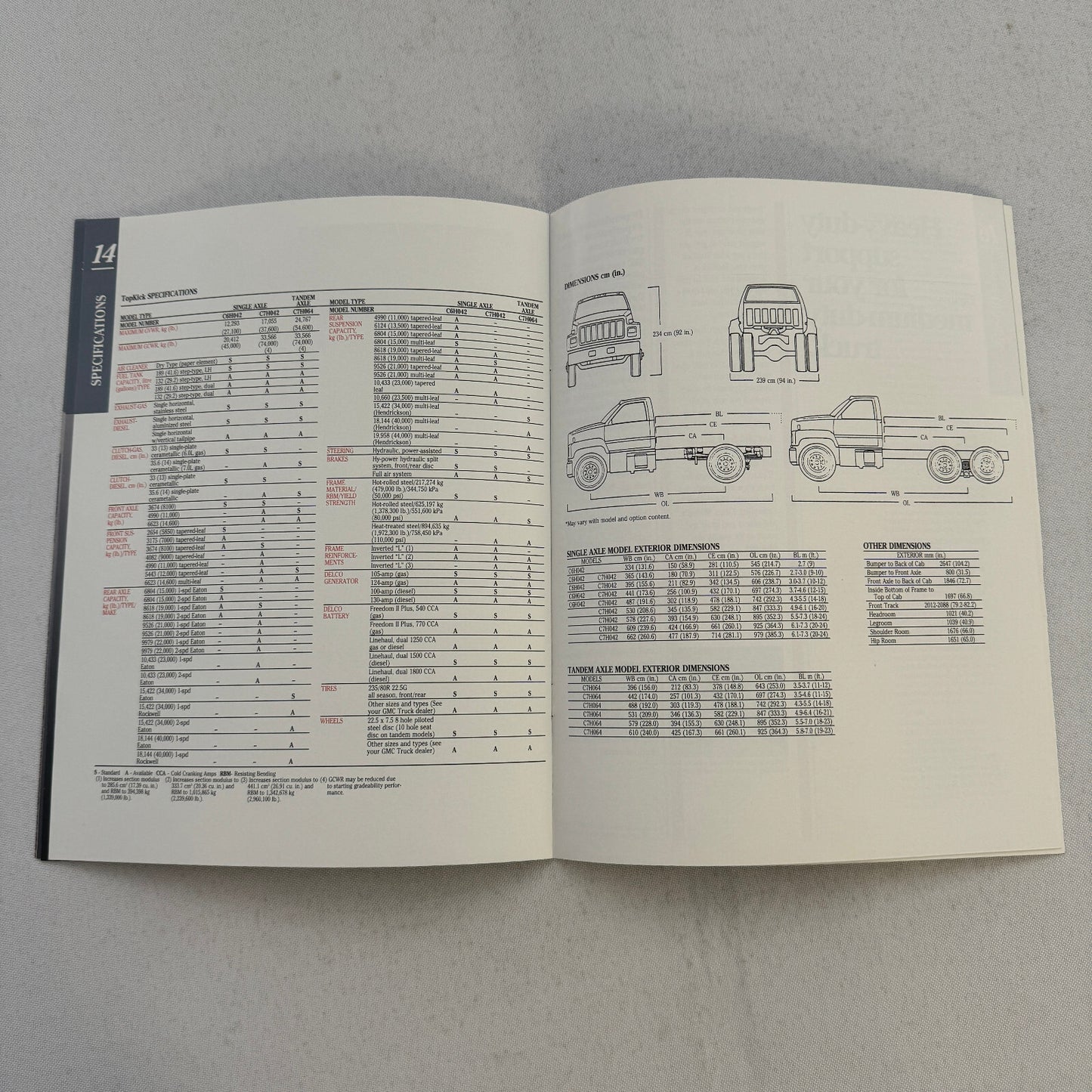 GMC Topkick Truck Sales Brochure Catalog Advertising C6H042 C7H064 C7H042