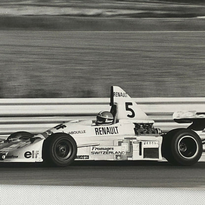 Vintage 1976 Formula 2 F2 Pergusa Grand Prix Racing Photo Photograph Renault