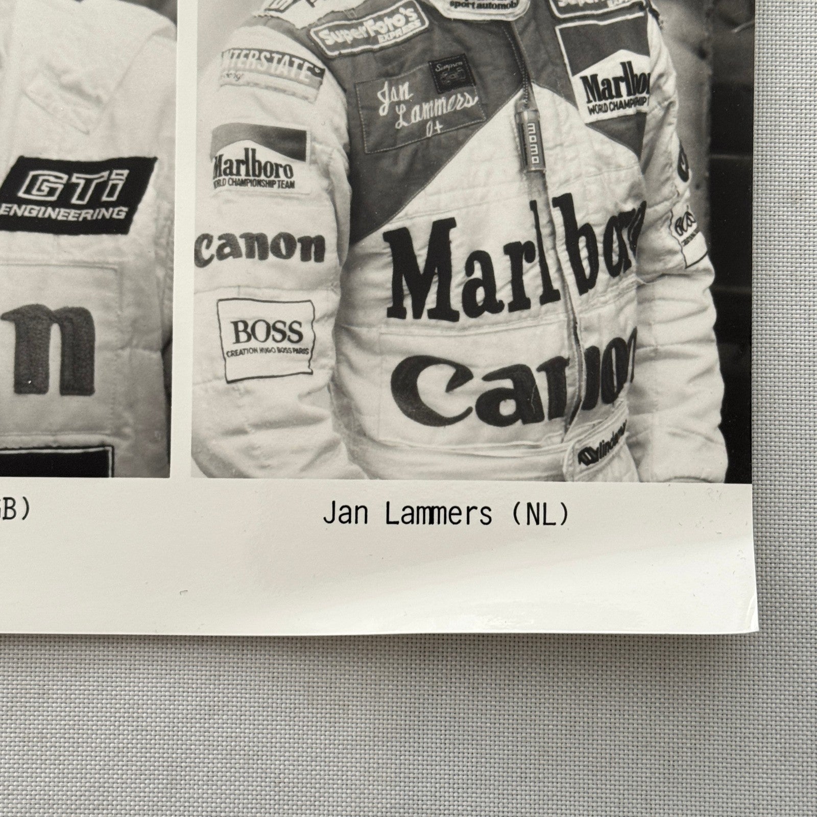 Porsche Racing Driver Photo Jan Lammers Richard Lloyd Jonathan Palmer Photograph