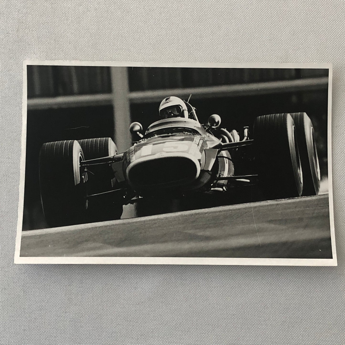 Vintage Racing Photo Photograph Richard Attwood 1968 Monaco Grand Prix BRM Car