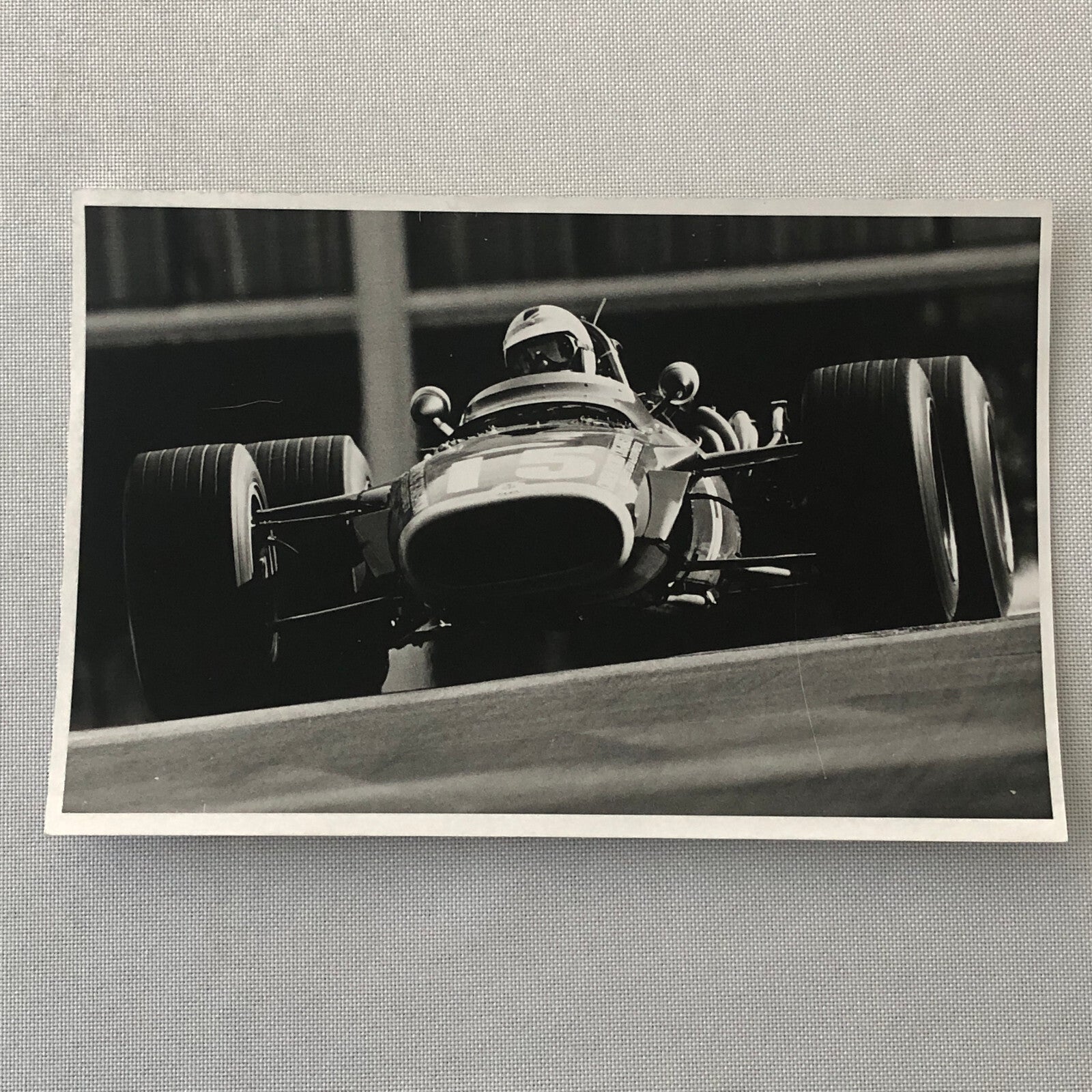 Vintage Racing Photo Photograph Richard Attwood 1968 Monaco Grand Prix BRM Car
