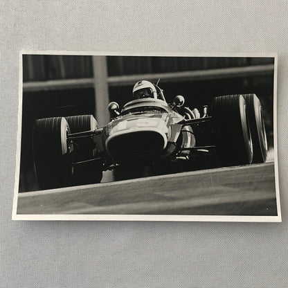 Vintage Racing Photo Photograph Richard Attwood 1968 Monaco Grand Prix BRM Car