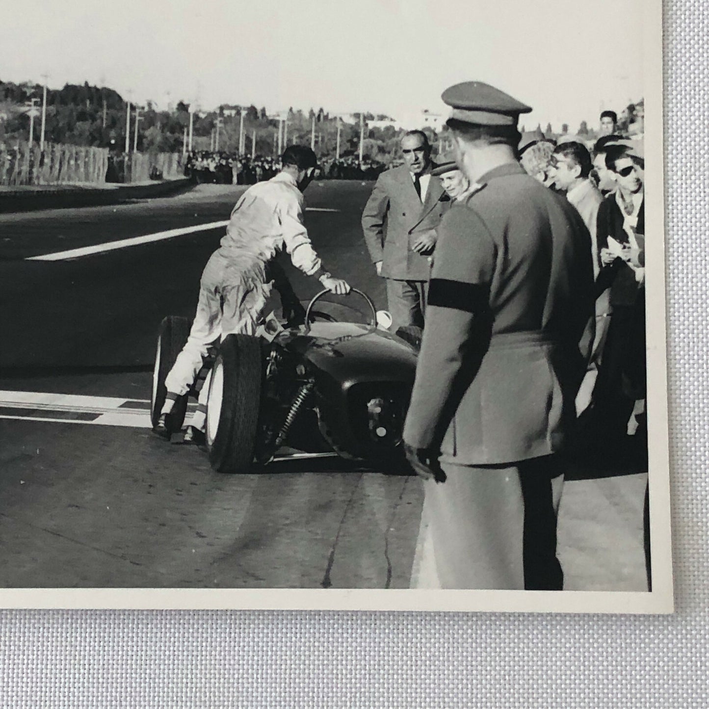 Vintage Sitrling Moss Lotus Racing Photo Photograph Bernard CAHIER