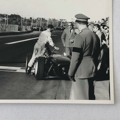 Vintage Sitrling Moss Lotus Racing Photo Photograph Bernard CAHIER