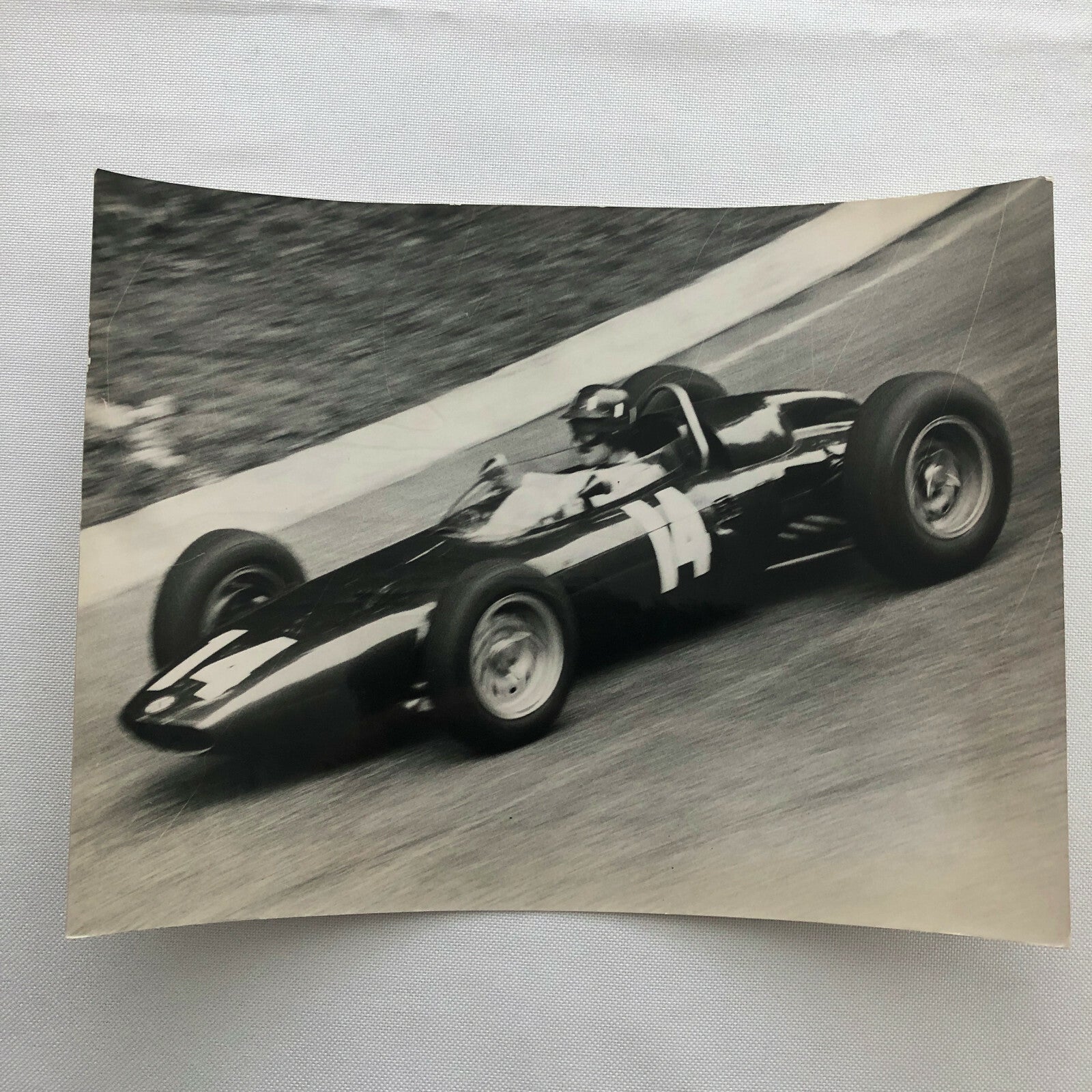 1962 Italian Grand Prix Monza Racing Photo Photograph Graham Hill BRM T57 Car 