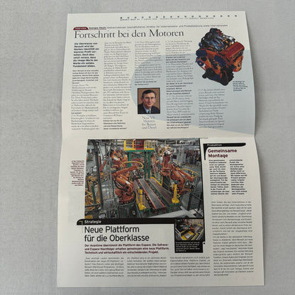 2000 Renault Next Factory Brochure Magazine German Text Concept Cars