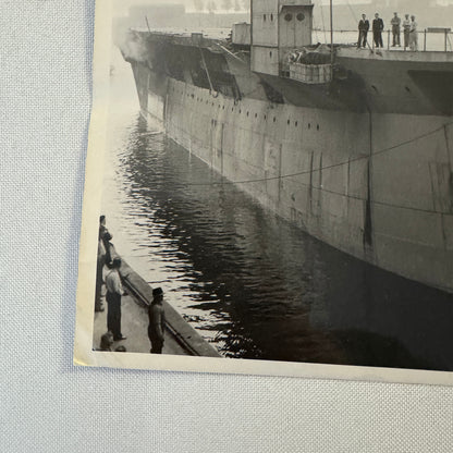 Vintage Ship Boat Photo Photograph Print Aircraft Carrier Empire MacDermott