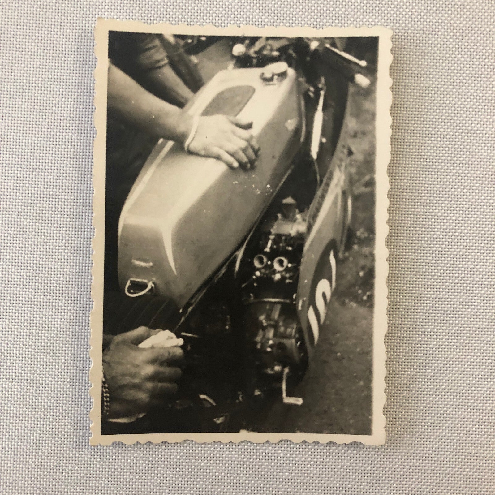 Vintage Motorcycle Racing Photo Photograph Germany Lot 4x Mike Duff Yamaha +