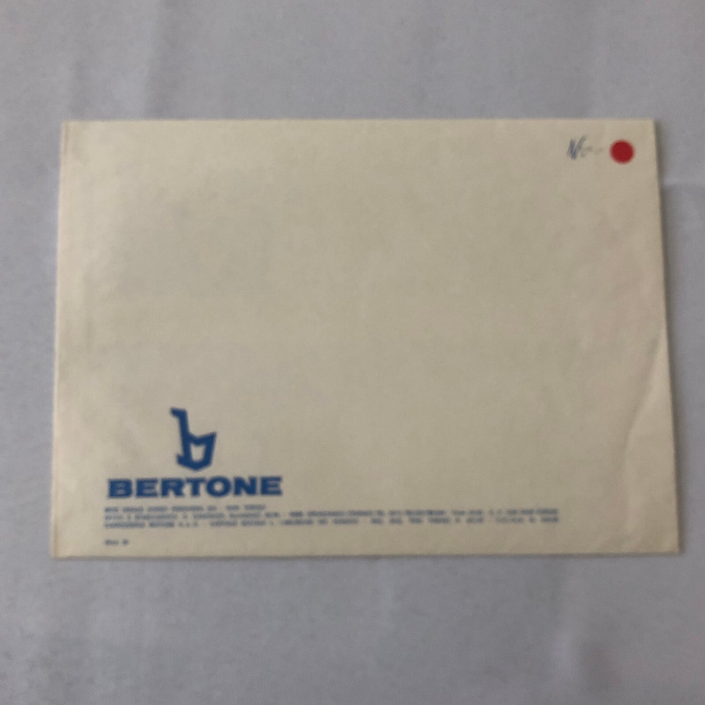 1976 Bertone Alfa Romeo 33 Navajo Concept Car Prototype Press Kit with Photos