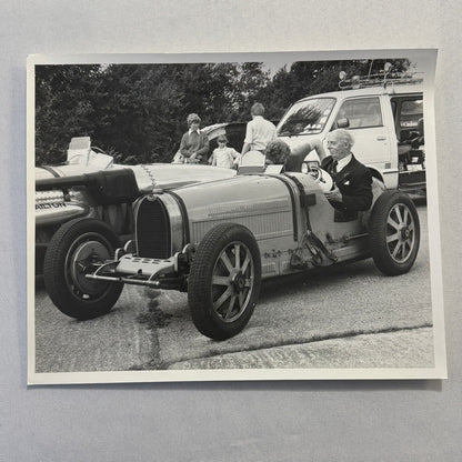 Vintage Bugatti Racing Car Photo Photograph Historic Event Modern Print