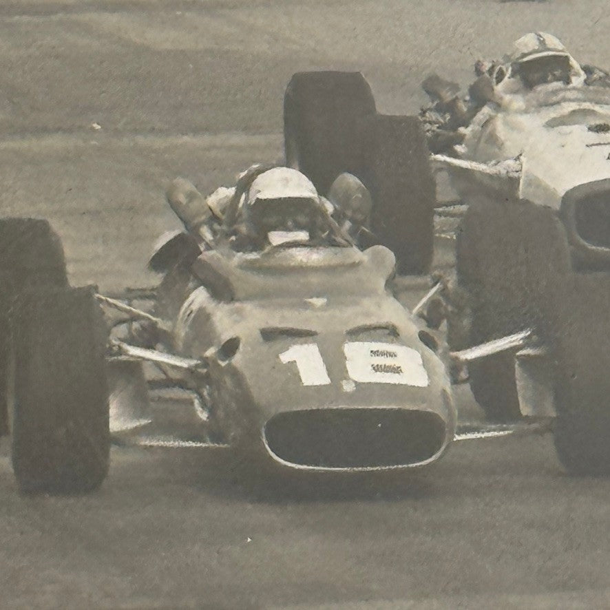 1967 Monaco Grand Prix Racing Photo John Surtees Bruce McLaren Lorenzo Bandini