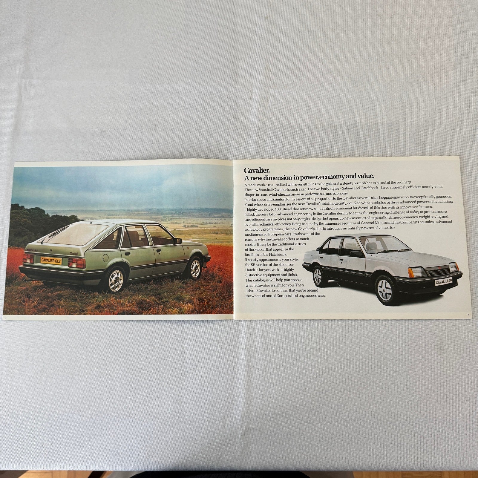 1982 Vauxhall Cavalier Car Sales Brochure Catalog Advertising UK Market