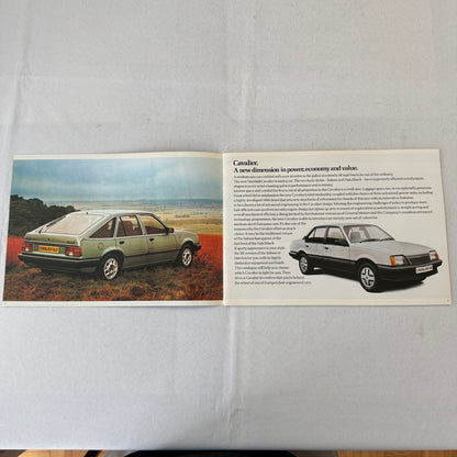 1982 Vauxhall Cavalier Car Sales Brochure Catalog Advertising UK Market