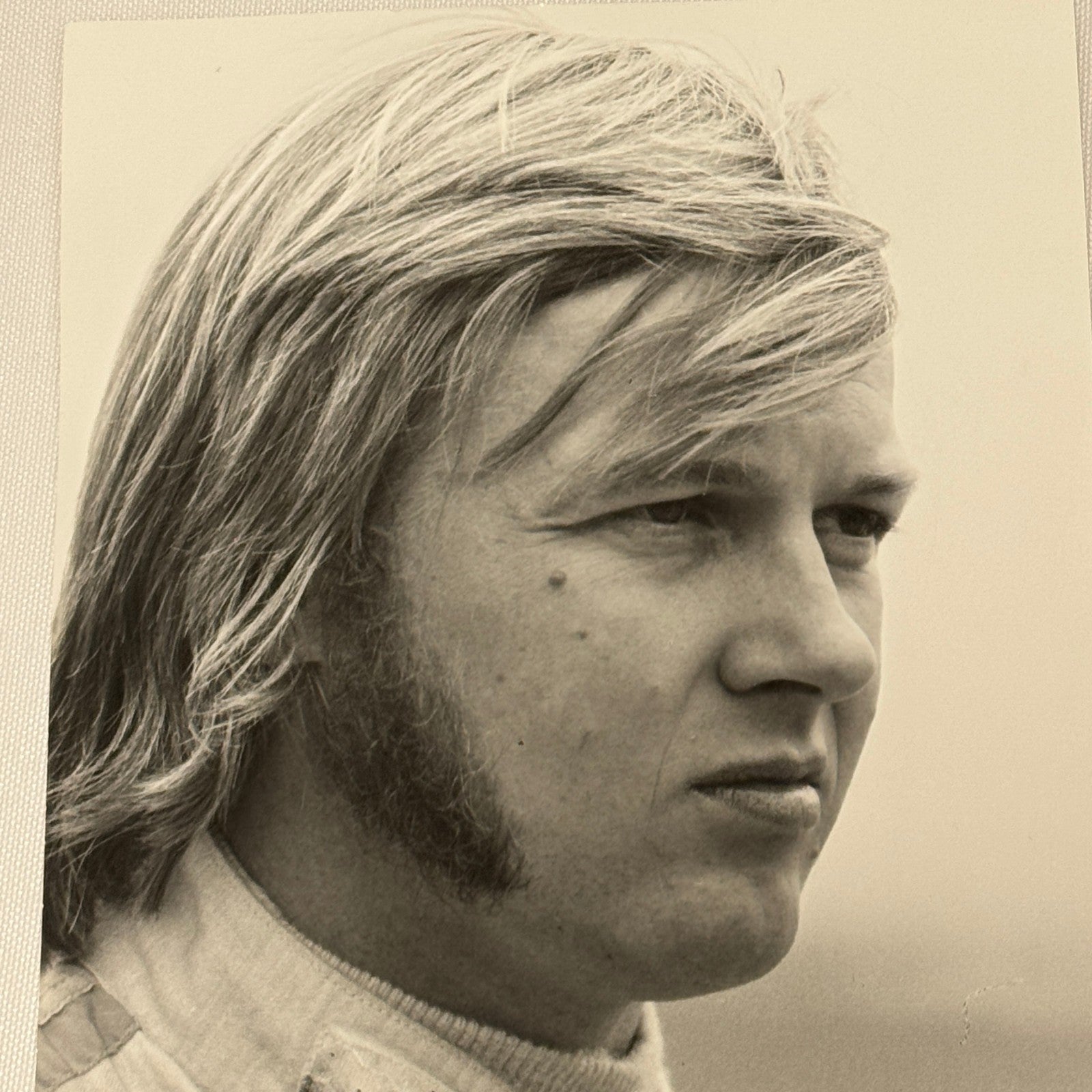 Vintage Racing Photo 1971 Hockenheim F2 Race Ronnie Peterson Driver Motorsport