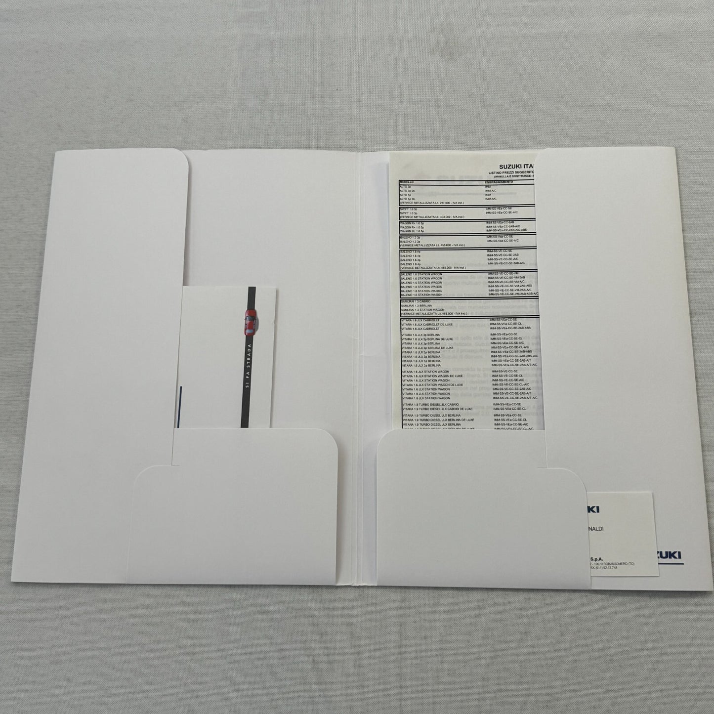 1995 Suzuki Vitara Press Kit Brochure Photos German Text European Market