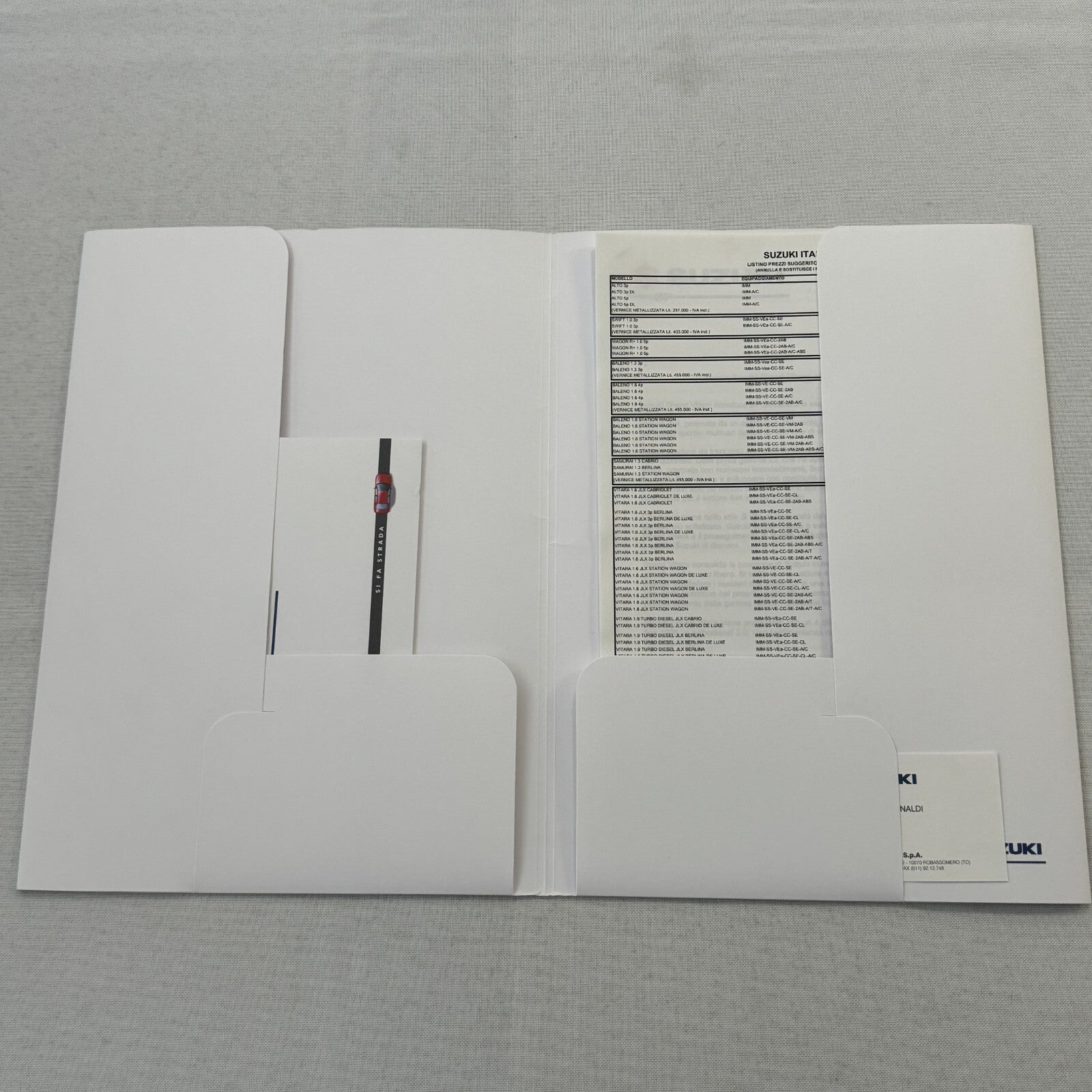 1995 Suzuki Vitara Press Kit Brochure Photos German Text European Market