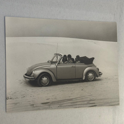 Vintage Volkswagen Beetle Convertible VW Bug Car Photo Photograph Cabriolet