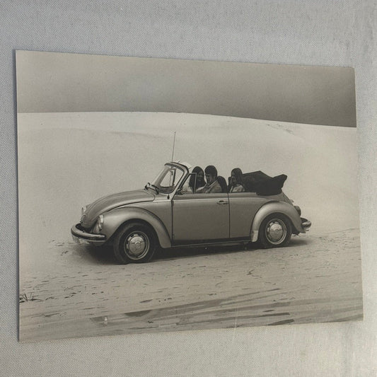 Vintage Volkswagen Beetle Convertible VW Bug Car Photo Photograph Cabriolet