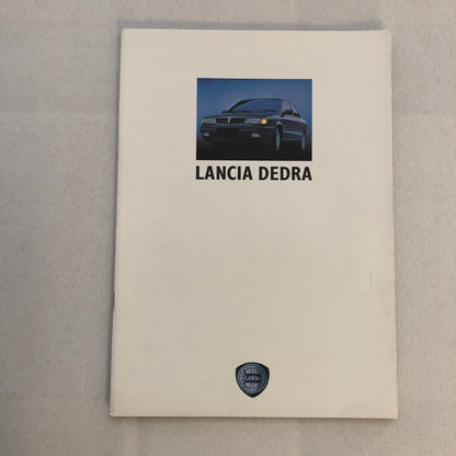 Lancia Dedra Car Sales Brochure Catalog Dedra German Text
