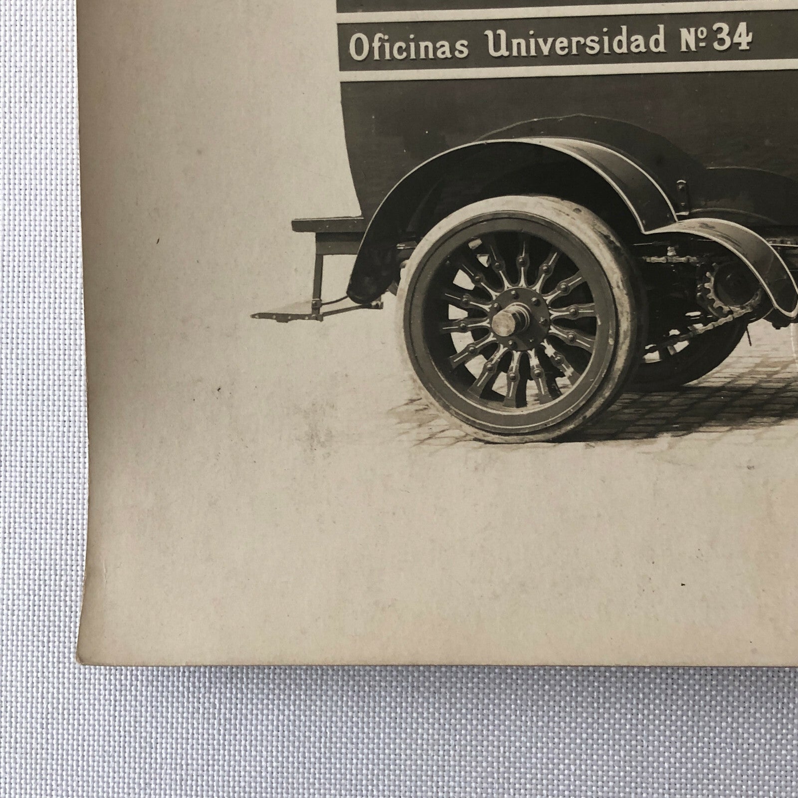 Antique Delahaye Truck Van Photo Photograph Company Embossed Cerveza Beer