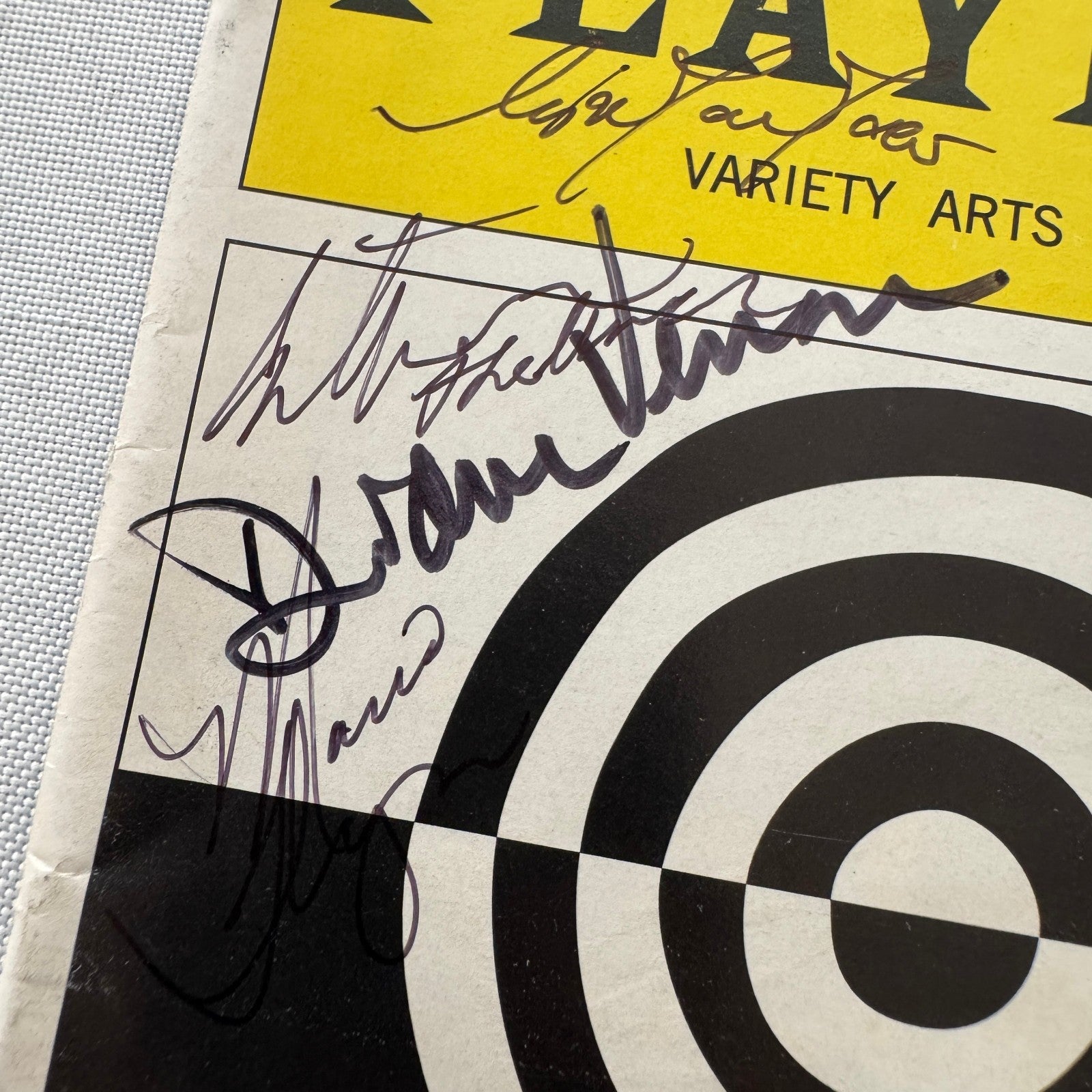 Necessary Targets Cast Signed Theater Playbill Autographed Signature 2002