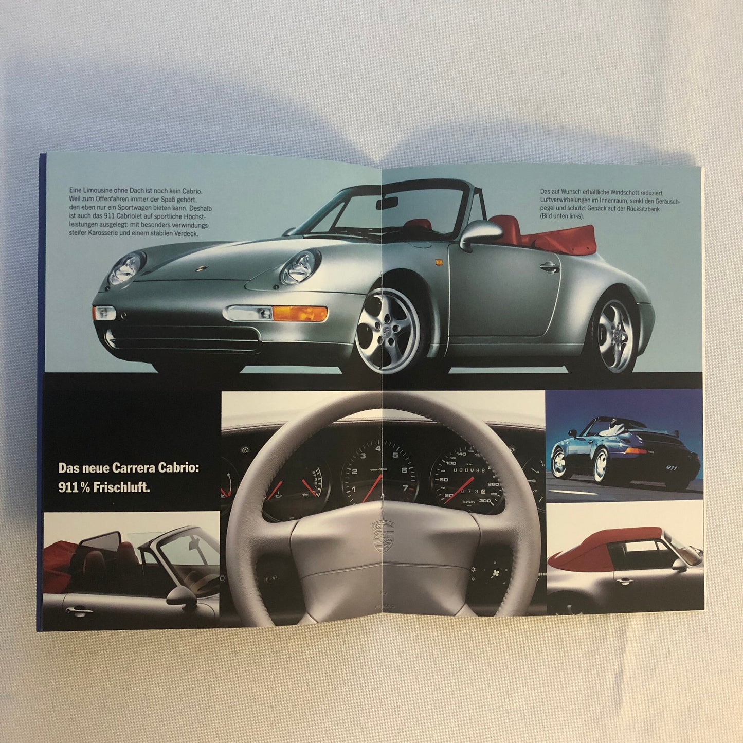 1993 1994 Porsche 911 928 968 Sales Brochure Catalog GERMAN Text