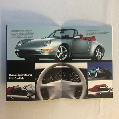 1993 1994 Porsche 911 928 968 Sales Brochure Catalog GERMAN Text
