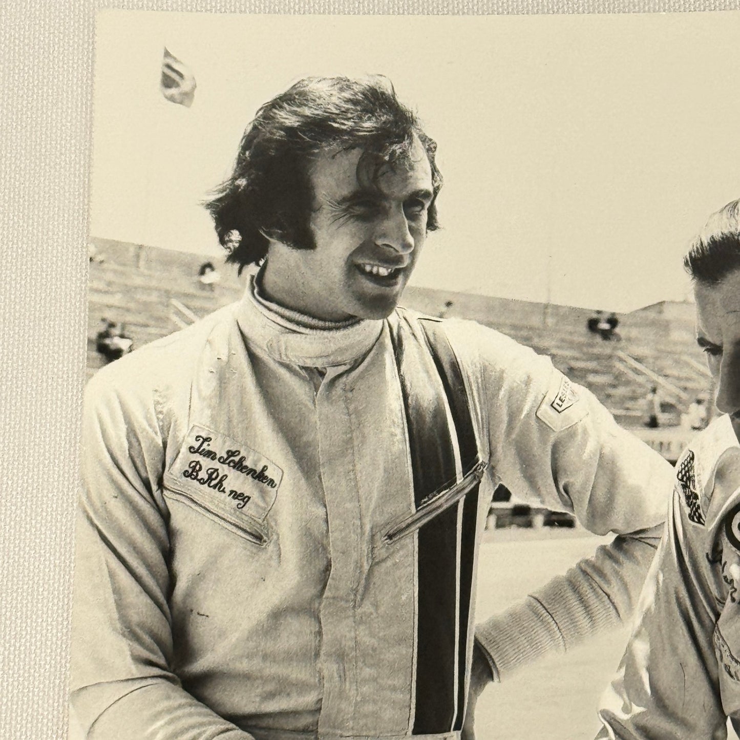 Vintage Racing Photo 1971 Interlagos Brazil F2 Race Graham Hill Tim Schenken