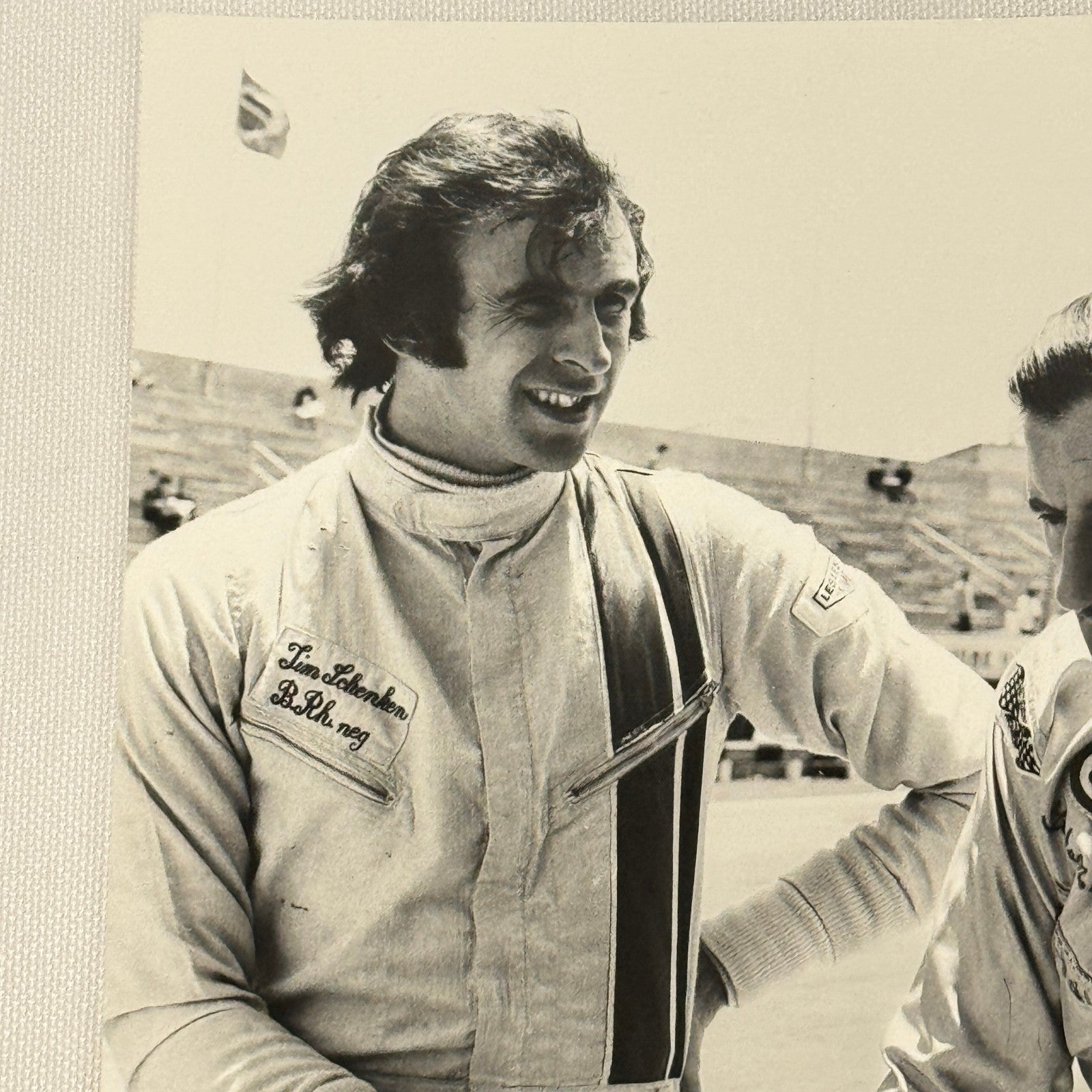 Vintage Racing Photo 1971 Interlagos Brazil F2 Race Graham Hill Tim Schenken