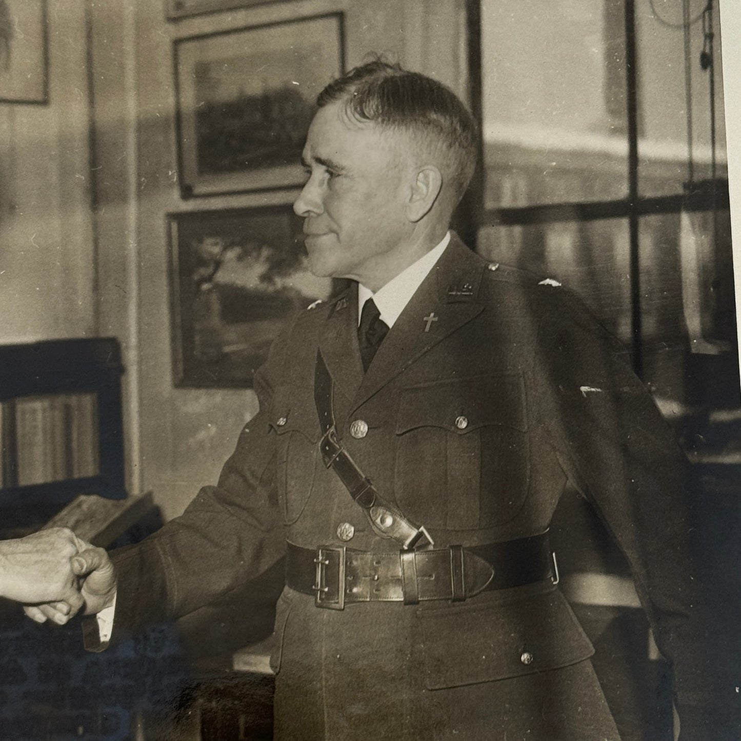 United States Army Chaplain Press Photo Photograph 1933 Colonel Julian E Yates