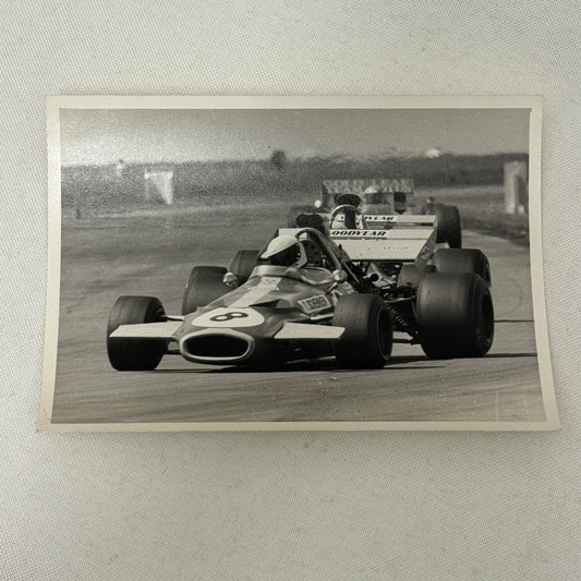 Vintage Racing Photo British Grand Prix 1970 Tim Schenken Car Photograph Print