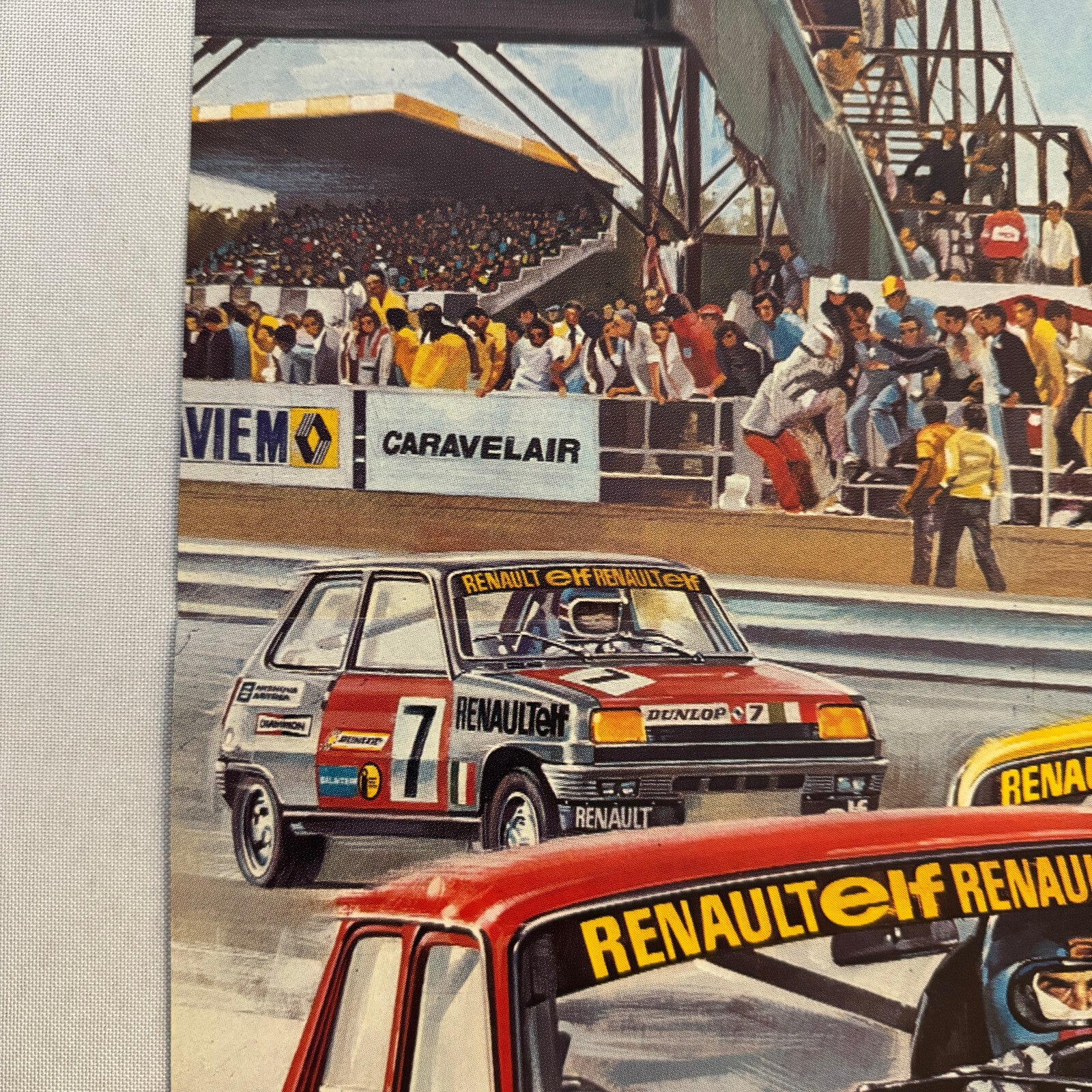Renault 5 ELF Racing Poster Vintage Monza 1976 Italian
