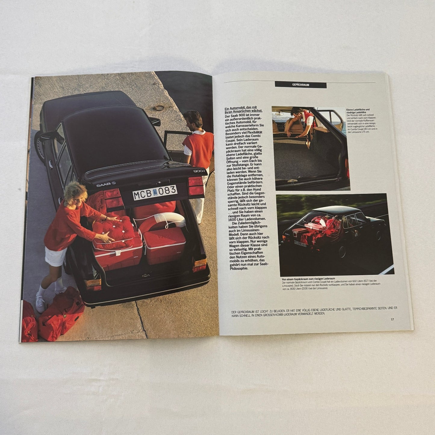 Vintage Saab 900i Car Sales Brochure Catalog Saab 900 i GERMAN Text 1986 1987