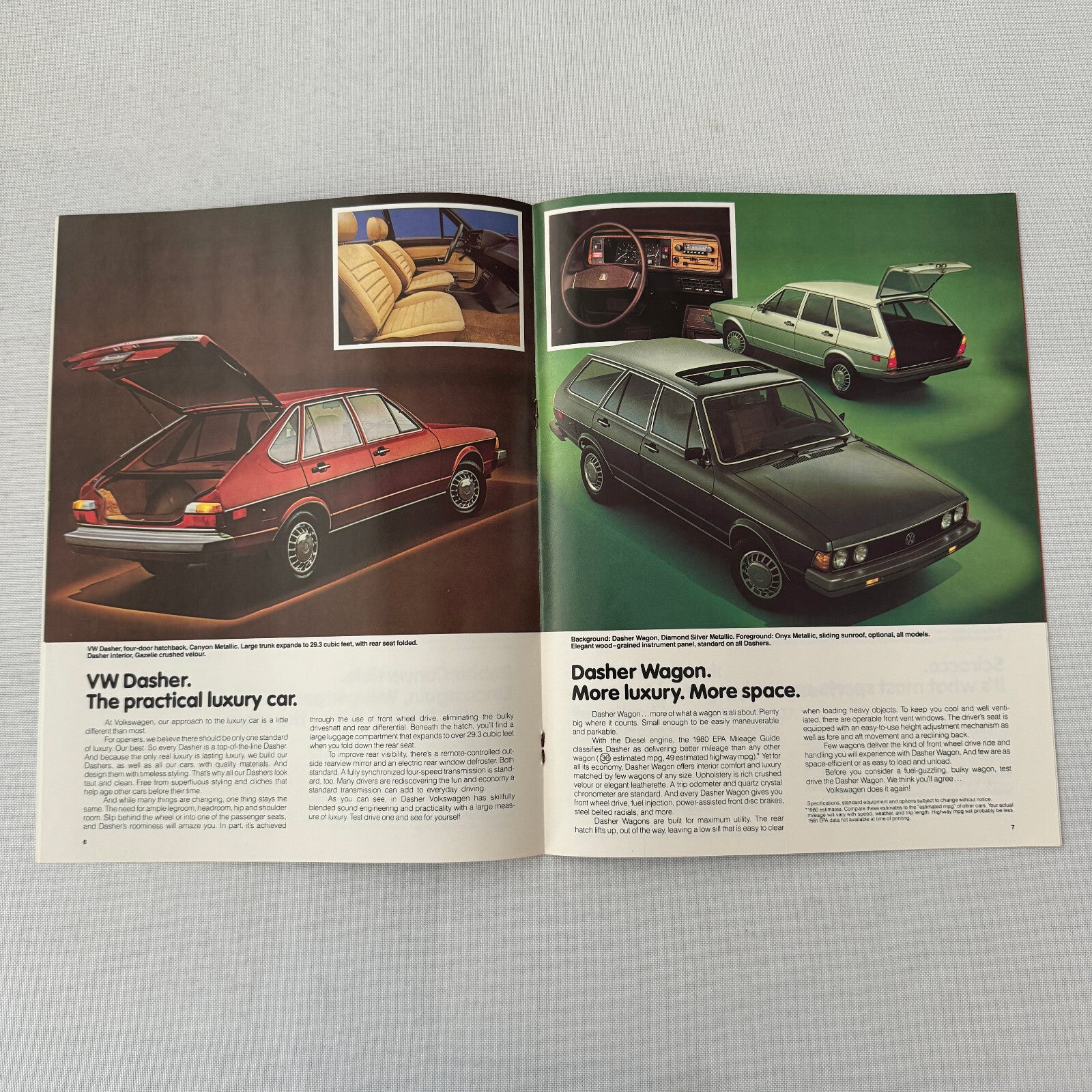 1981 Volkswagen VW Car Sales Brochure Catalog Vanagon Camper Jetta Scirocco +