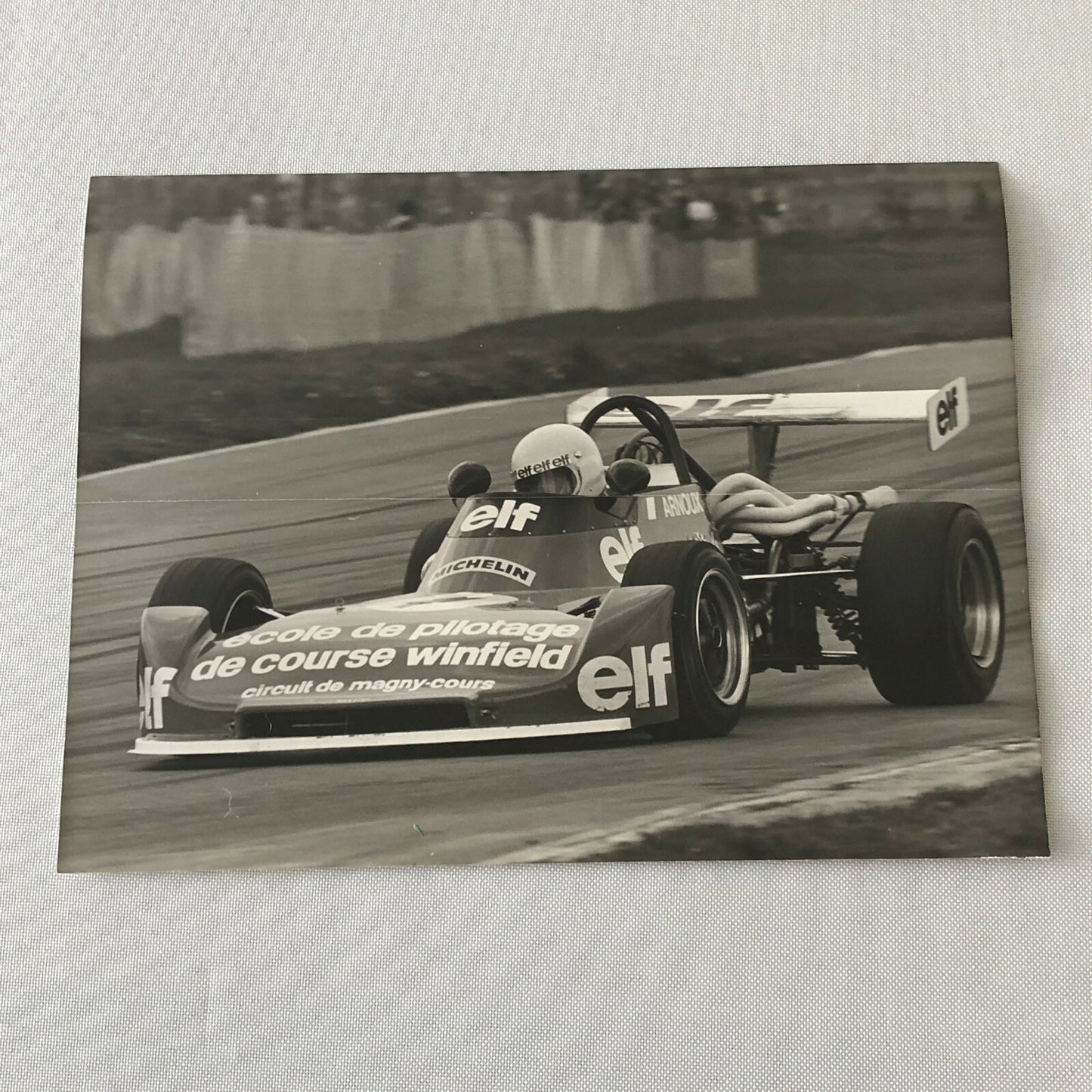 Vintage 1975 Formula 2 F2 Racing Photo Photograph Magny Cours Race Rene Arnoux