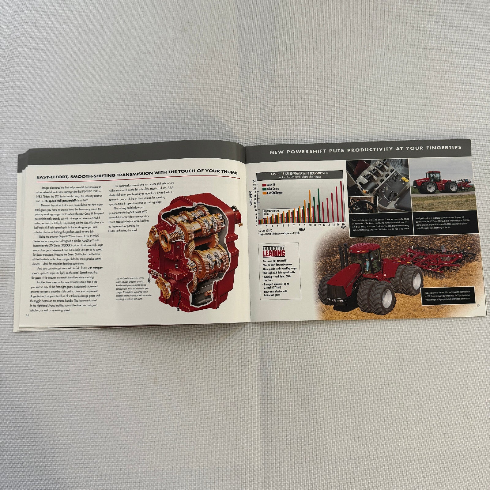 Case STX Series Steiger Tractor Sales Brochure Catalog Advertising 275 to 440 HP