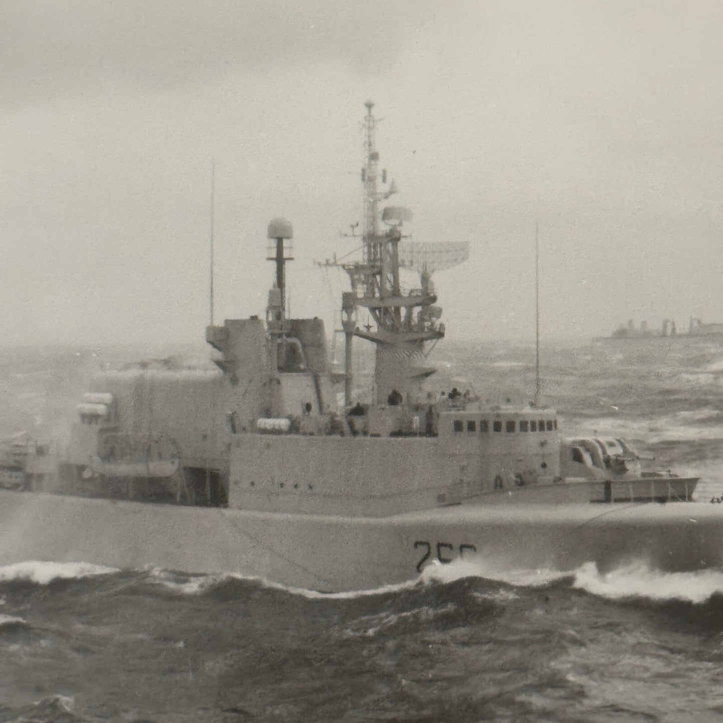 Military Ship Photo Photograph Boat Modern Print  Unidentified