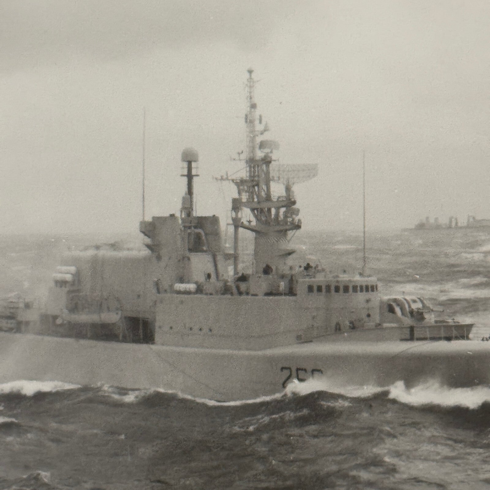 Military Ship Photo Photograph Boat Modern Print  Unidentified