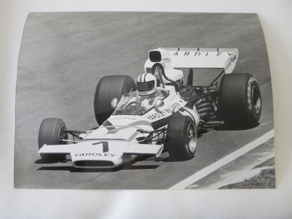 Vintage 1973 Brazilian Grand Prix Racing Photograph Photo Denny Hulme McLaren