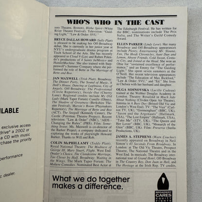 HOUSE Cast Signed Playbill 2002 Autographed Ron Howard Bryce Dallas Howard