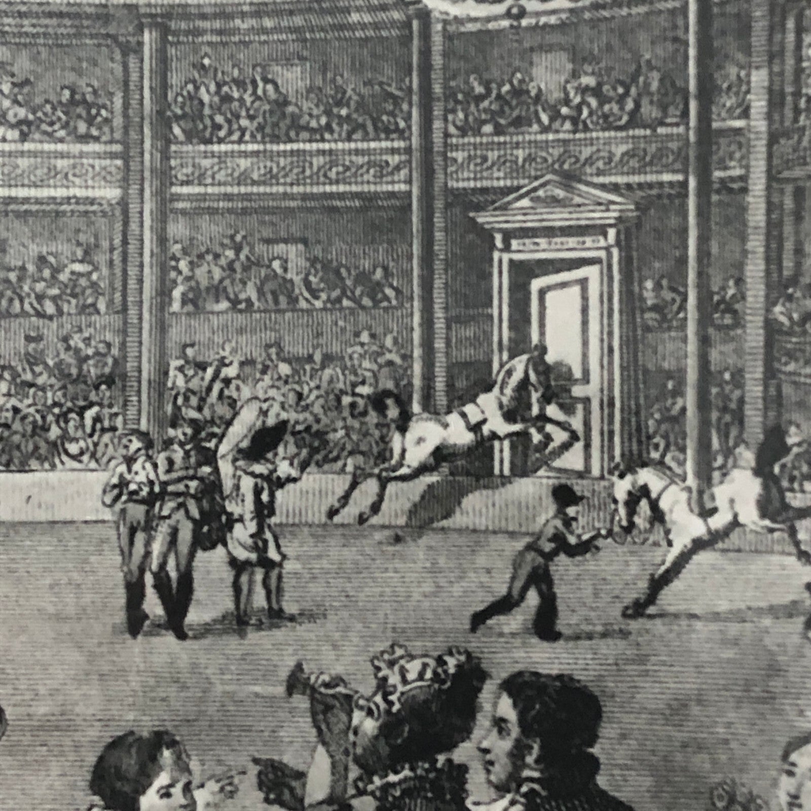 Vintage Photograph of French Circus Poster or Postcard Illustrations Photo