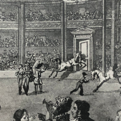 Vintage Photograph of French Circus Poster or Postcard Illustrations Photo