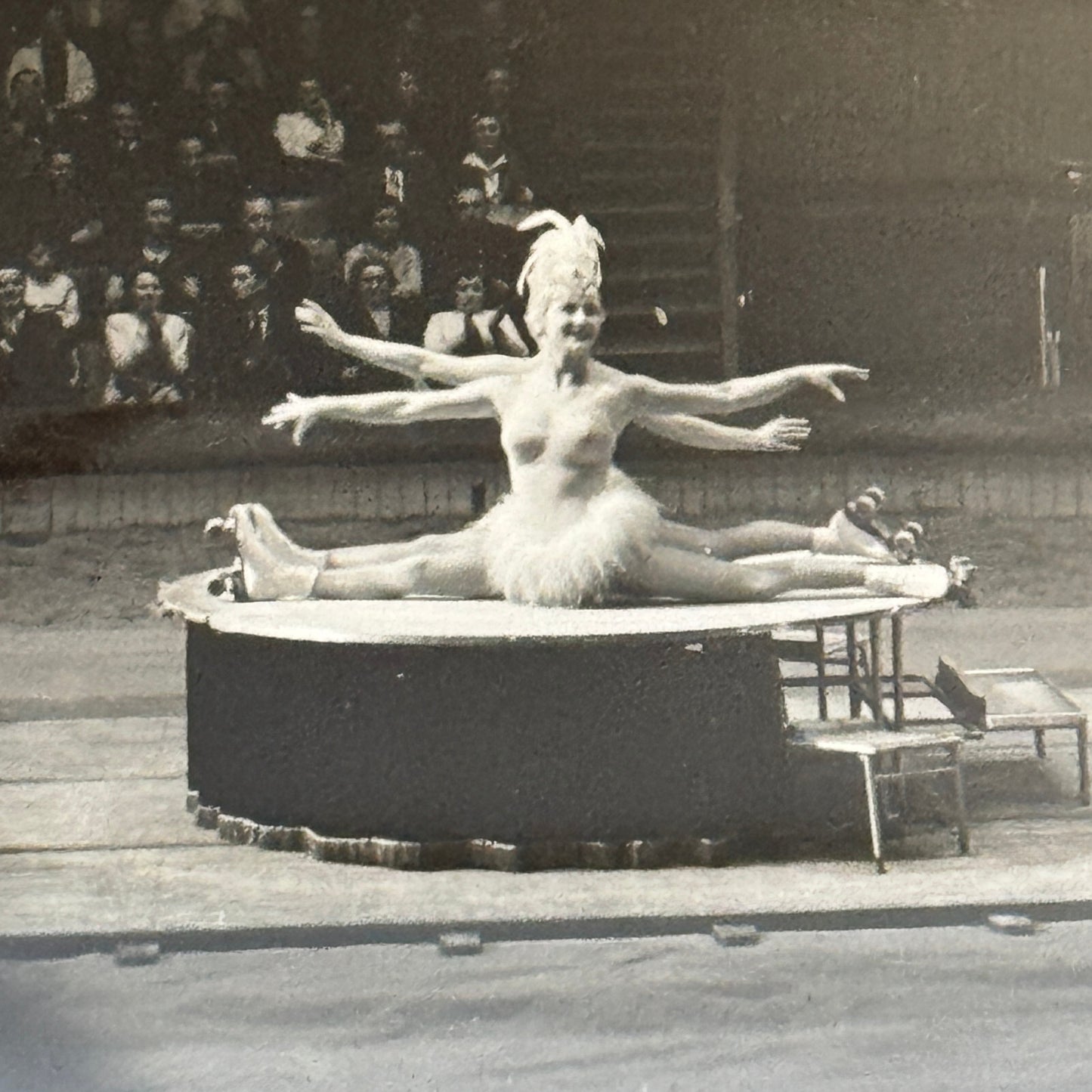 Vintage Circus Rollerskating Roller Skate Act Photo Photograph